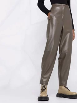 12 STOREEZ DARK KHAKI Pantalon Fuselé En Cuir Artificiel Femme -12 STOREEZ Soldes Magasin 17659301 37252453 600