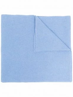 12 STOREEZ écharpe Nervurée En Laine Mérinos LIGHT BLUE