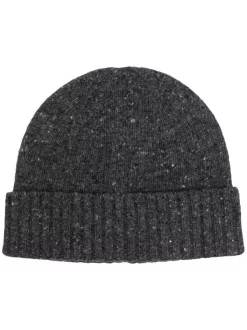 12 STOREEZ Bonnet En Maille Texturée DARK GREY