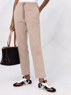 12 STOREEZ Pantalon Droit à Lien De Resserrage LIGHT COFFEE -12 STOREEZ Soldes Magasin 17660065 37248885 600