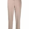 12 STOREEZ Pantalon Droit à Lien De Resserrage LIGHT COFFEE