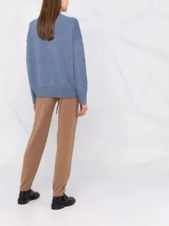 12 STOREEZ CARAMEL Pantalon En Cachemire à Lien De Resserrage Femme -12 STOREEZ Soldes Magasin 17660144 37525980 600