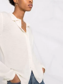 12 STOREEZ IVORY Chemise En Cachemire Mélangé Femme -12 STOREEZ Soldes Magasin 17660145 37527759 600