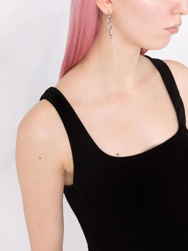 12 STOREEZ Robe Courte En Velours à Encolure Carrée Femme 5 12 STOREEZ Robe Courte En Velours à Encolure Carrée Femme – Image 5