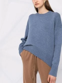 12 STOREEZ Pull En Laine Mélangée à Col Rond BLUE -12 STOREEZ Soldes Magasin 17660151 37526643 600