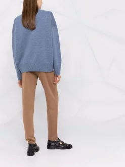 12 STOREEZ Pull En Laine Mélangée à Col Rond BLUE -12 STOREEZ Soldes Magasin 17660151 37527808 600