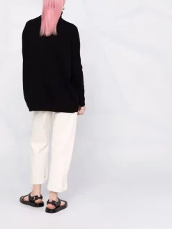 12 STOREEZ Pull Oversize En Cachemire Mélangé BLACK -12 STOREEZ Soldes Magasin 17660155 37526586 600