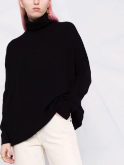 12 STOREEZ Pull Oversize En Cachemire Mélangé BLACK -12 STOREEZ Soldes Magasin 17660155 37526603 600