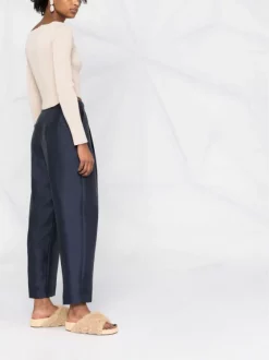 12 STOREEZ Pantalon Fuselé à Taille Haute NAVY -12 STOREEZ Soldes Magasin 17663732 29188f98 b9d3 47be 969c 1359784805c1 600