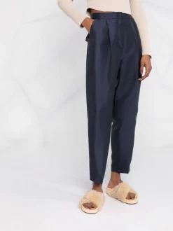 12 STOREEZ Pantalon Fuselé à Taille Haute NAVY -12 STOREEZ Soldes Magasin 17663732 79e492e5 a7a7 477e b16f 9a29ac2c66cc 600