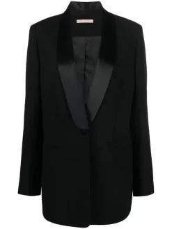 12 STOREEZ Veste De Smoking à Simple Boutonnage Femme