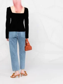 12 STOREEZ Blouse à Encolure Carrée BLACK -12 STOREEZ Soldes Magasin 17664339 a32ff8c5 3298 4dc2 8460 fee7d0706b95 600