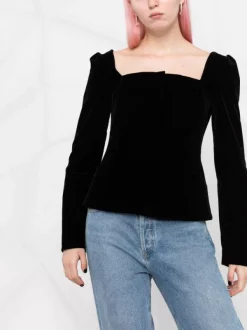 12 STOREEZ Blouse à Encolure Carrée BLACK -12 STOREEZ Soldes Magasin 17664339 bc95e6af 64ad 47b5 ab3c 10cc9392a86c 600