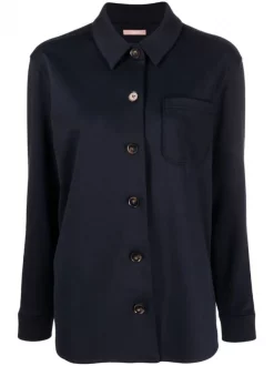 12 STOREEZ Surchemise à Col Italien Femme