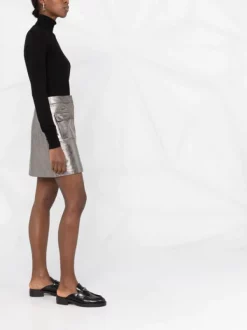 12 STOREEZ Jupe Taille-haute à Fini Métallisé ANTIQUE SILVER -12 STOREEZ Soldes Magasin 17704810 4cf2a495 d8c0 4564 9965 ae0144139ae0 600