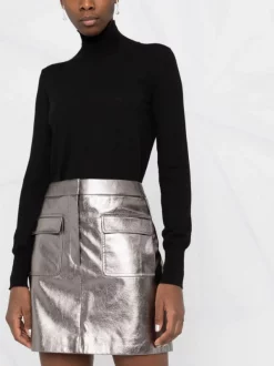 12 STOREEZ Jupe Taille-haute à Fini Métallisé ANTIQUE SILVER -12 STOREEZ Soldes Magasin 17704810 60b4e038 937e 486b 9a53 636f3b883137 600