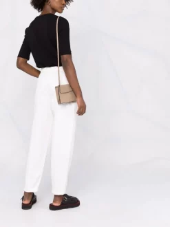 12 STOREEZ Pantalon Fuselé à Taille Haute Milk -12 STOREEZ Soldes Magasin 17715836 37405532 600