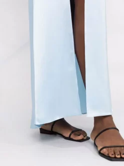 12 STOREEZ BLUE Robe Longue En Soie Femme -12 STOREEZ Soldes Magasin 17715837 37401867 600