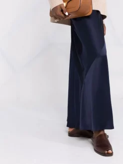 12 STOREEZ NAVY Jupe Longue à Fente Latérale Femme -12 STOREEZ Soldes Magasin 17715839 37392147 600