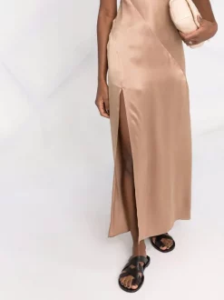 12 STOREEZ Robe Longue En Soie Femme -12 STOREEZ Soldes Magasin 17715840 37402975 600