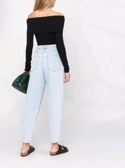 12 STOREEZ Jean Balloon à Taille Haute Femme -12 STOREEZ Soldes Magasin 17716363 37402829 600