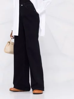 12 STOREEZ Jean évasé à Taille Haute NAVY -12 STOREEZ Soldes Magasin 17716364 37391669 600