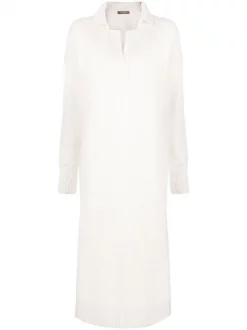 12 STOREEZ MILK Robe-polo En Maille Femme