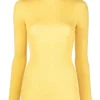( Nouvelle Collection ) 12 STOREEZ YELLOW Pull En Laine à Col Montant Femme