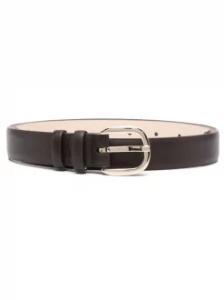 ( Nouvelle Collection ) 12 STOREEZ CHOCOLATE BROWN Ceinture à Boucle Ronde Femme