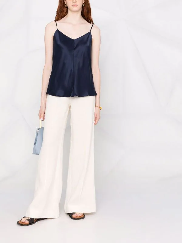 ( Nouvelle Collection ) 12 STOREEZ NAVY Caraco En Soie Femme 2 ( Nouvelle Collection ) 12 STOREEZ NAVY Caraco En Soie Femme – Image 2