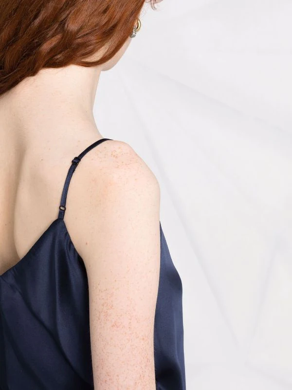 ( Nouvelle Collection ) 12 STOREEZ NAVY Caraco En Soie Femme 3 ( Nouvelle Collection ) 12 STOREEZ NAVY Caraco En Soie Femme – Image 3