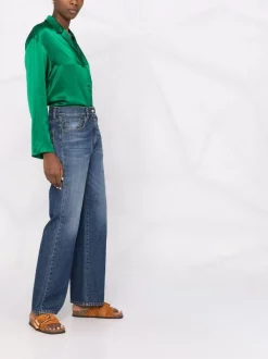 ( Nouvelle Collection ) 12 STOREEZ Chemise En Soie à Manches Longues GREEN -12 STOREEZ Soldes Magasin 17822536 37961661 600