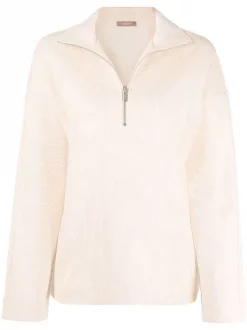 ( Nouvelle Collection ) 12 STOREEZ Sweat à Col Zippé CREAM