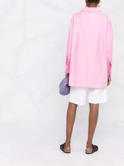 ( Nouvelle Collection ) 12 STOREEZ PINK Chemise Ample à Manchettes Oversize Femme -12 STOREEZ Soldes Magasin 17830573 37926759 600