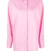 ( Nouvelle Collection ) 12 STOREEZ PINK Chemise Ample à Manchettes Oversize Femme