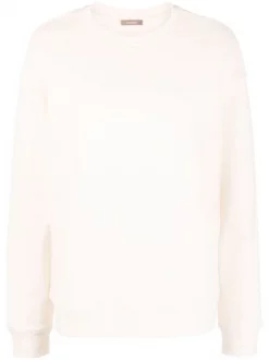 ( Nouvelle Collection ) 12 STOREEZ Sweat En Coton à Col Rond CREAMY