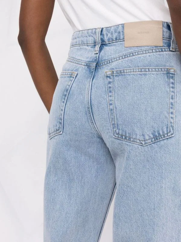 ( Nouvelle Collection ) 12 STOREEZ Jean Court à Taille Mi-haute DENIM LIGHT BLUE 3 ( Nouvelle Collection ) 12 STOREEZ Jean Court à Taille Mi-haute DENIM LIGHT BLUE – Image 3