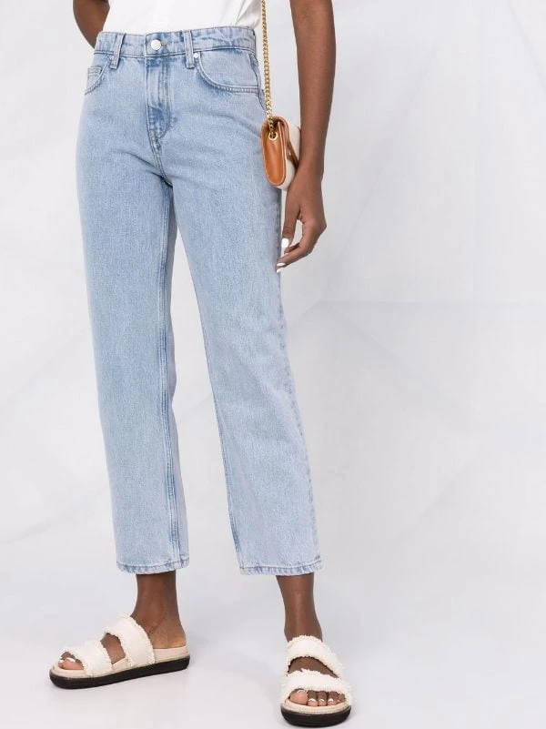 ( Nouvelle Collection ) 12 STOREEZ Jean Court à Taille Mi-haute DENIM LIGHT BLUE 5 ( Nouvelle Collection ) 12 STOREEZ Jean Court à Taille Mi-haute DENIM LIGHT BLUE – Image 5