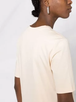 ( Nouvelle Collection ) 12 STOREEZ CREAM T-shirt En Coton à Col Rond Femme -12 STOREEZ Soldes Magasin 17831515 38425317 600