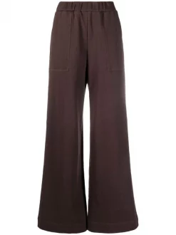 ( Nouvelle Collection ) 12 STOREEZ Bitter Chocolate Pantalon Ample à Taille Haute Femme