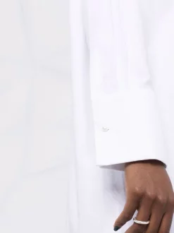 ( Nouvelle Collection ) 12 STOREEZ White Chemise Ample à Manchettes Oversize Femme -12 STOREEZ Soldes Magasin 17832357 37927084 600