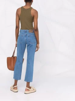 ( Nouvelle Collection ) 12 STOREEZ Jean Court à Taille Mi-haute Femme -12 STOREEZ Soldes Magasin 17832358 37924986 600