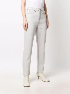 ( Nouvelle Collection ) 12 STOREEZ DENIM LIGHT GREY Jean Ample à Taille Haute Femme -12 STOREEZ Soldes Magasin 17929713 38338351 600