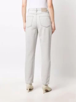 ( Nouvelle Collection ) 12 STOREEZ DENIM LIGHT GREY Jean Ample à Taille Haute Femme -12 STOREEZ Soldes Magasin 17929713 38338354 600