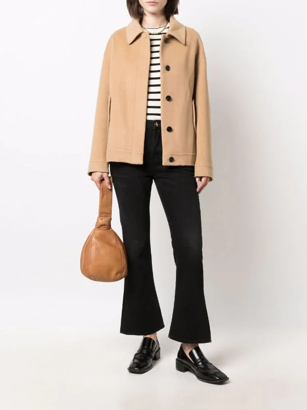 ( Nouvelle Collection ) 12 STOREEZ Veste Bomber En Laine Mélangée CAMEL 2 ( Nouvelle Collection ) 12 STOREEZ Veste Bomber En Laine Mélangée CAMEL – Image 2