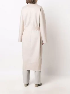 ( Nouvelle Collection ) 12 STOREEZ Manteau En Cachemire à Taille Ceinturée CREAMY -12 STOREEZ Soldes Magasin 17929716 38337251 600