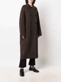 ( Nouvelle Collection ) 12 STOREEZ BROWN Manteau Croisé Oversize Femme -12 STOREEZ Soldes Magasin 17929728 38338661 600