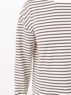 ( Nouvelle Collection ) 12 STOREEZ T-shirt Rayé à Manches Longues Milk -12 STOREEZ Soldes Magasin 17930955 38336821 600