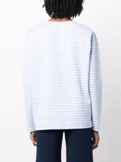 ( Nouvelle Collection ) 12 STOREEZ T-shirt Rayé à Manches Longues SKY BLUE -12 STOREEZ Soldes Magasin 17931376 38338308 600