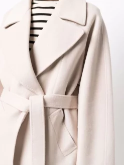 ( Nouvelle Collection ) 12 STOREEZ Manteau Mi-long à Taille Ceinturée CREAMY -12 STOREEZ Soldes Magasin 17931443 38334389 600